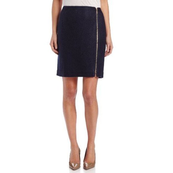 Anne Klein Midnight Double Zip Skirt - Picture 1 of 4